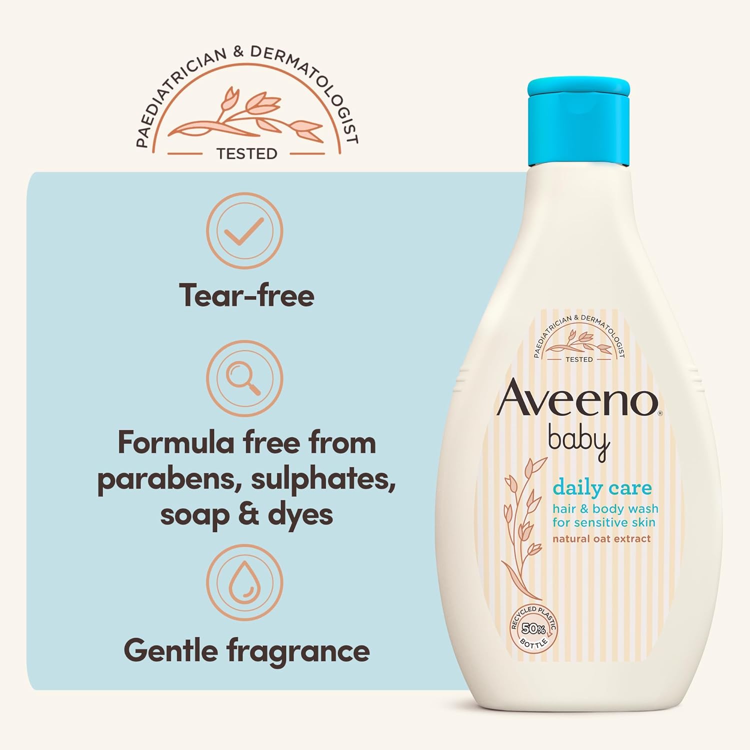 Aveeno Baby Hair & Body Wash 250 Ml