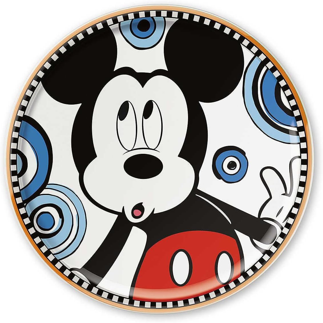 Egan Disney Forever & Ever Mickey Mouse Round Pizza Plate 31 cm – Premium Porcelain