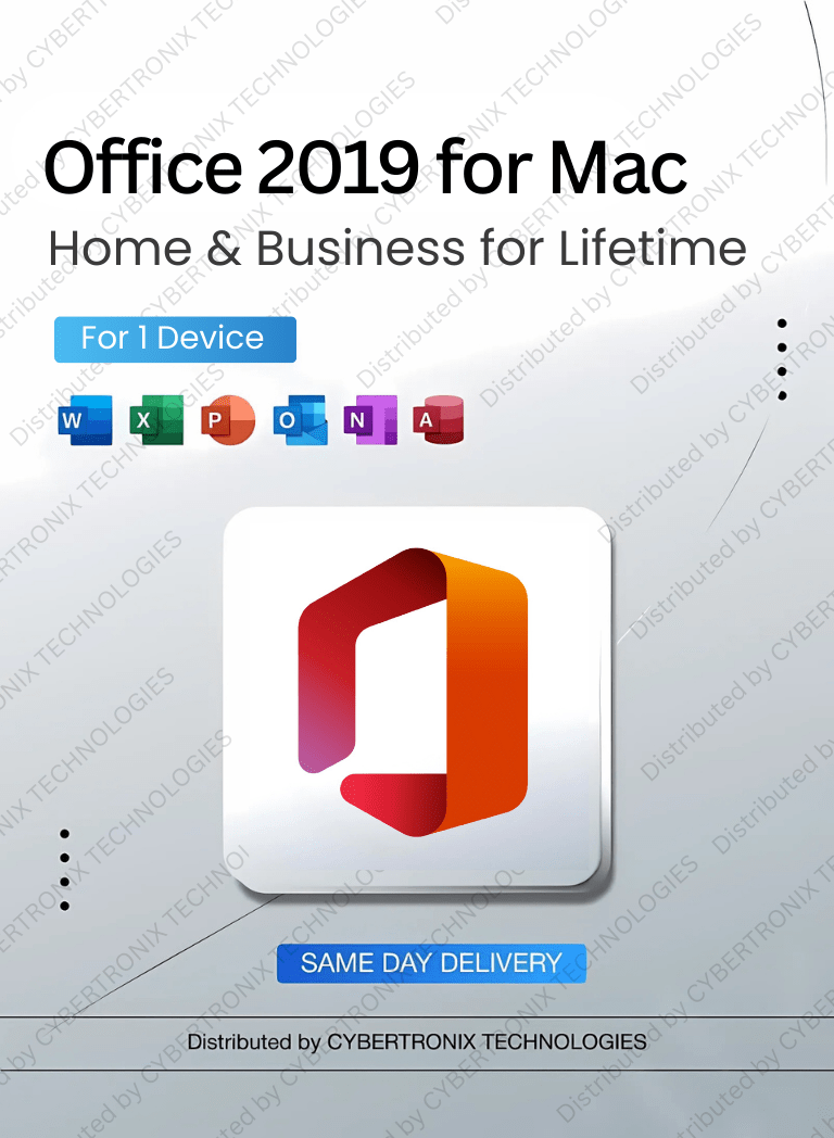 Microsoft Office 2019 for Mac | Home & Business | Lifetime Subscription for 1 Device | Digital License | Same Day Delivery