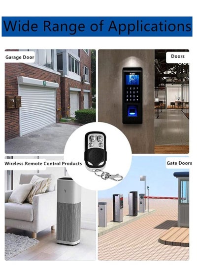Remote Control Keys Electric Gate Fob Universal Gate Fob 433mhz Cloning Wireless for Garage Door Gate