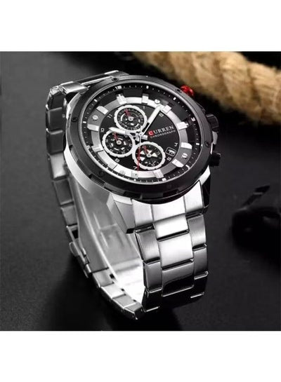 Men's 8323 Water Resistant Chronograph Watch - 46 mm - Silver