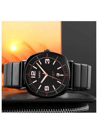 SKMEI 9280 Luminous Function Quartz Wristwatch Stainless Steel Strap 3Bar Waterproof