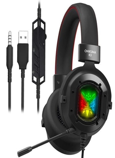 ONIKUMA K3 Stereo Gaming Headset - Black