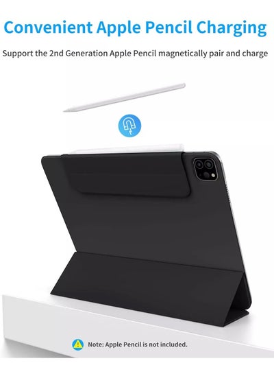 حافظة iPad Pro المغناطيسية مقاس 11 بوصة - غطاء iPad Pro - النوم والاستيقاظ التلقائي - تدعم قلم Apple الجيل الثاني - متوافق مع iPad Pro 11 بوصة 2021 الجيل الثالث/2020 الجيل الثاني/2018 الجيل الأول