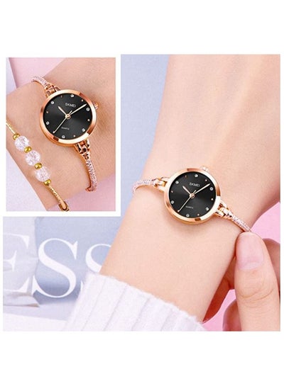 SKMEI 1805 luxury ladies Copper and stainless steel diamond fashion waterproof simple necklace quartz watch