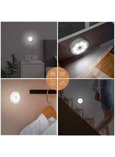 4 Pieces Motion Sensor Night Light, USB C Rechargeable LED Light, Wireless Night Safe Lighting for Bedroom, Bathroom, Under Cabinet, Kitchen, Hallway, and Stairs