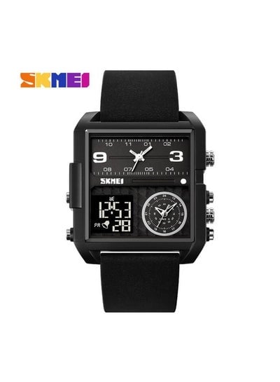 SKMEI 2021 Transparent Case Square Watch w/ Three Dials