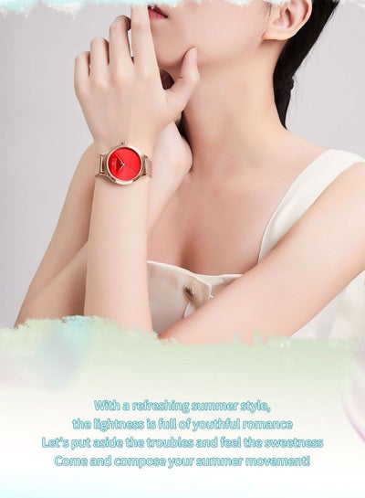 2023 جديد وصول NAVIFORCE NF5027 رومانسية ساحرة كوارتز نساء ساعات فاخرة سوار فولاذي غير قابل للصدأ الأحمر الهاتفي سيدة ساعة reloj mujer