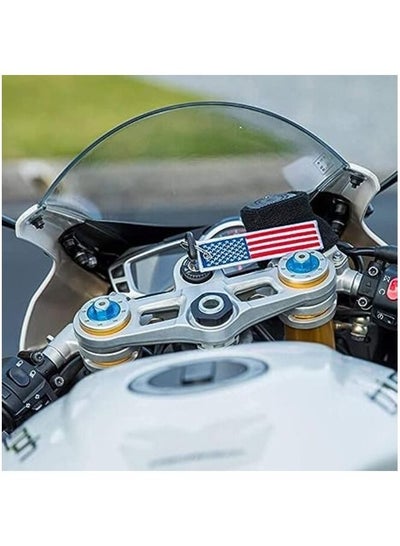 USA Flag Keychain Tag with Key Ring, EDC for Motorcycles, Scooters, Cars and Gifts Flag Key Chain, 100% Embroidered