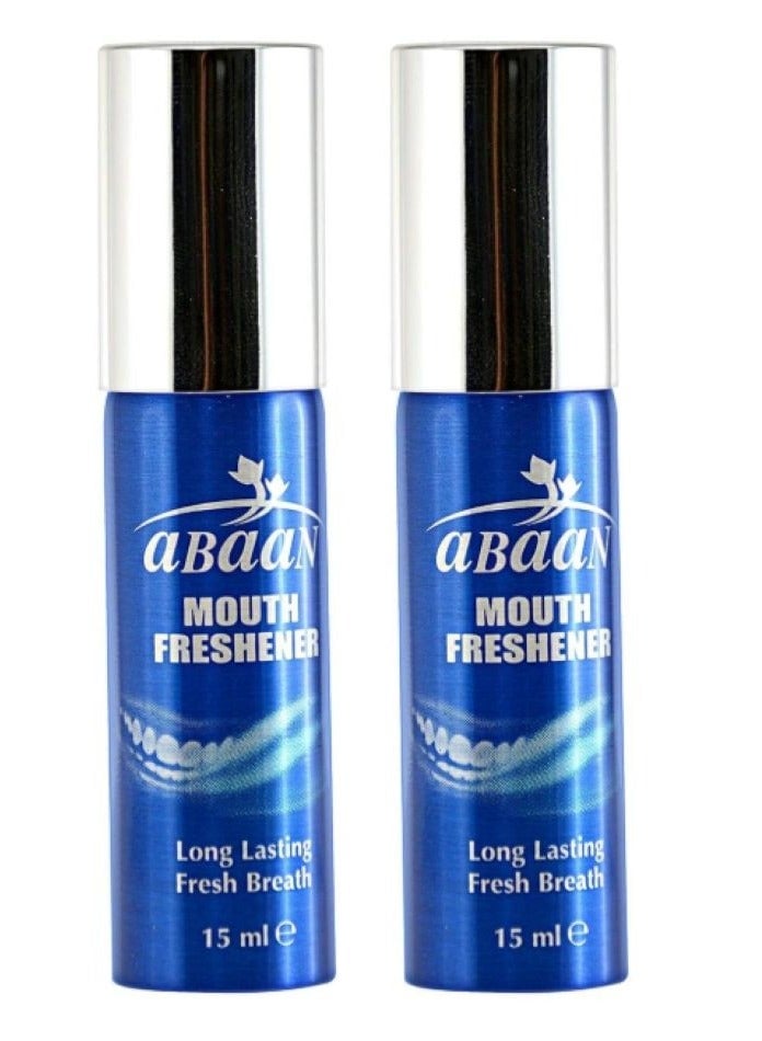 Abaan Mouth Spray Mint Blue 15Ml 2PCS
