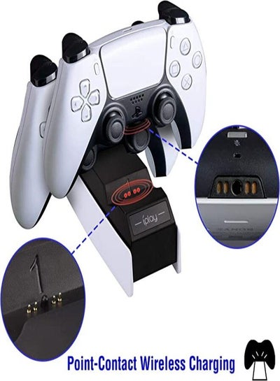 PS5 Controller Charging Station Playstation 5 Dualsense Wireless Charger PS5 Controller Fast Charging Dock with USB C Cable