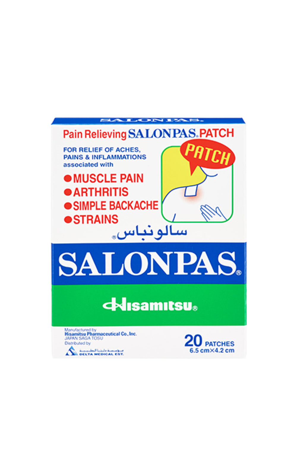 Salonpas 20S Patch 6.5 X 4.2