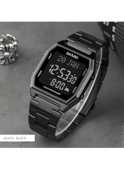SKMEI 1763 Men's Watch Muslim Qibla Clock LED Chronograph Man Digital Watches Waterproof Male Wristwatch Relojes Para Hombre