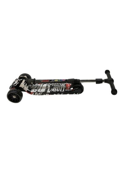 3 Wheel Scooter LED Flashing Wheels Height Adjustable Extra Wide Deck Kids Kick Scooter