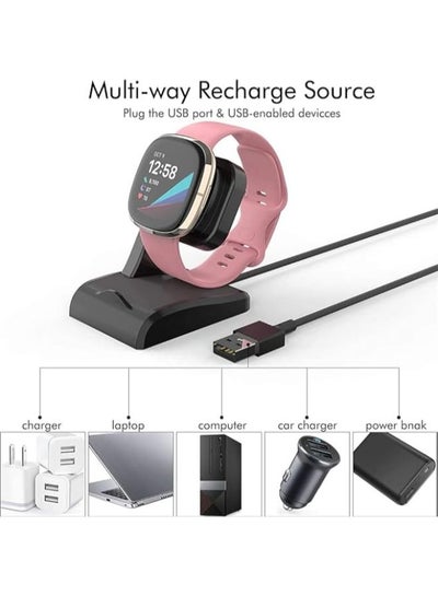 USB Charger for Fitbit Versa 3/Fitbit Sense Charging Cable Watch Power Adapter