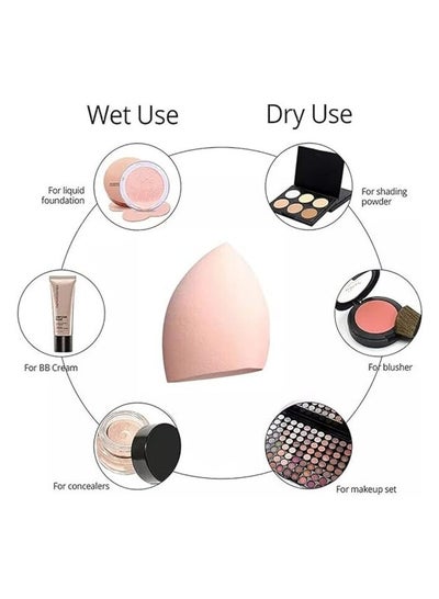 6 Pieces Multicolored Flawless Blending Make Up and Foundation Beauty Sponges