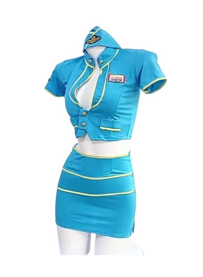 Cosplay Stewardess Uniform Costume Set No: 9972