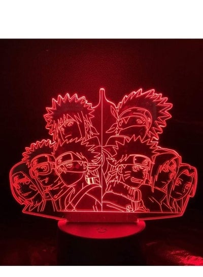 أنيمي ساسوكي السيف ثلاثية الأبعاد Led ضوء الليل ناروتو Usb اللمس الاستشعار غرفة مصباح ديكور صديق هدية عيد ميلاد مانغا مكتب ليلة مصباح ساسوكي