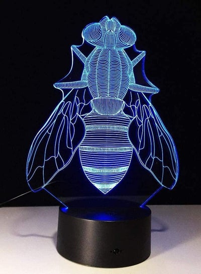Fly LED Night Light 16 Color Changing The Collectible 3D Led Table Desk Lamp Cartoon Figure Children's Bedside Lamp Power by USB Home Bedroom Holiday Atmosphere Lights