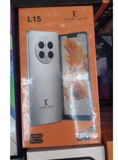 هاتف ذكي Luxury Touch L15 5G ثنائي الشريحة 4 جيجابايت + 128 جيجابايت - فضي