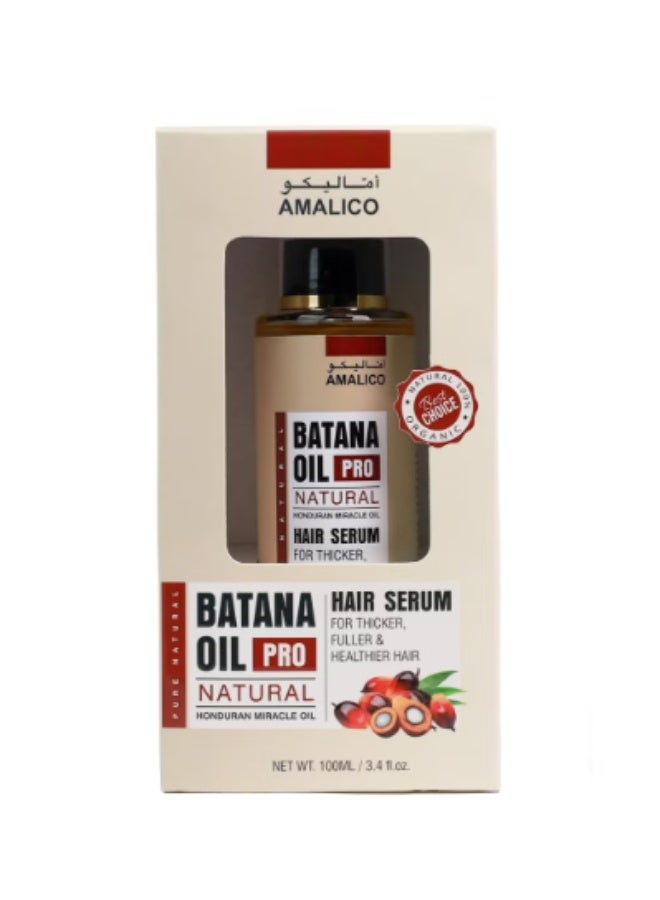 Batana Oil Pro Natural Hair Serum with Coconut, Jojoba, Castor and Argan Oil 100ml