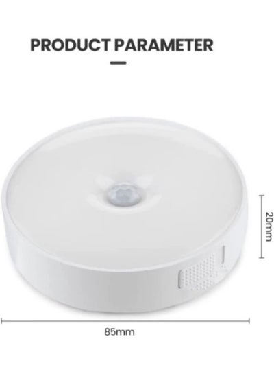 4 Pieces Motion Sensor Night Light, USB C Rechargeable LED Light, Wireless Night Safe Lighting for Bedroom, Bathroom, Under Cabinet, Kitchen, Hallway, and Stairs