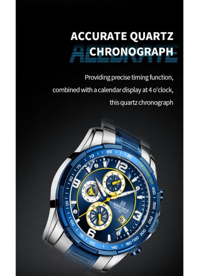 NAVIFORCE NF8020S الفولاذ المقاوم للصدأ حزام مضيئة ساعة اليد مقاوم للماء الرجال ساعة فاخرة موضة ساعة كوارتز الرجال Relogio Masculino 2023