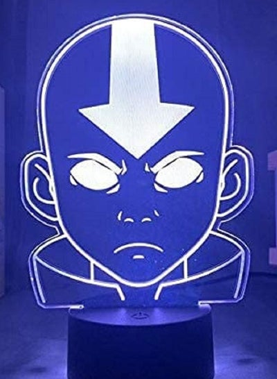 أضواء الليل LED الاكريليك LED ضوء الليل الصورة الرمزية آخر Airbender للأطفال غرفة نوم ديكور ضوء الليل أسطورة Aang الشكل مكتب مصباح ثلاثي الأبعاد