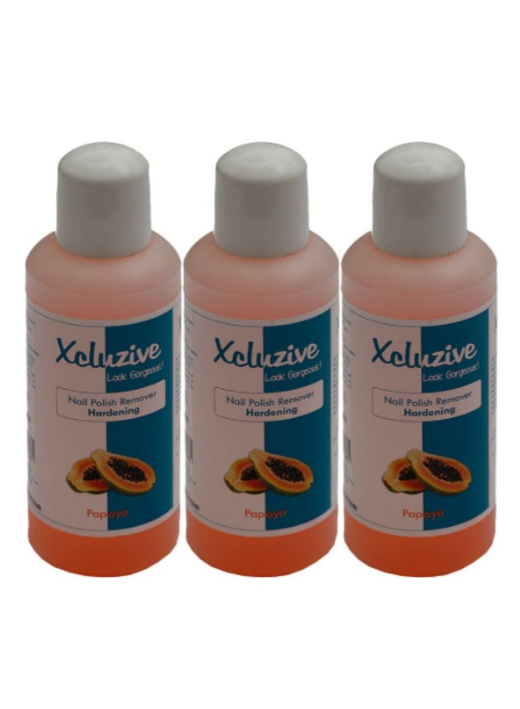 Xclusive Moisturizing Nail Polish Remover Strawberry 120ml 3PCS