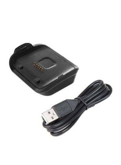شاحن الساعة الذكية لجهاز سامسونج جير لايف R382 SAM-R382 حامل سطح المكتب مع كابل محول الشحن USB