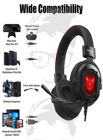 ONIKUMA K3 Stereo Gaming Headset - Black