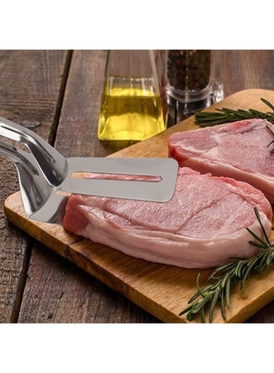 Stainless Steel Multi-Purpose Premium Kitchen Tongs, Bread Tongs, Fried Steak Clamps, BBQ Tongs, Meat Twister Flipper
