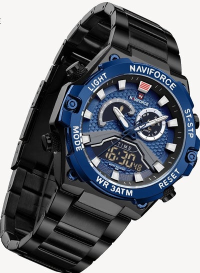 NAVIFORCE NF9207 Watches Men Military Fashion Quartz Luminous Dual Display Waterproof Male LED Digital Alarm Clock Clock Reloj Hombre