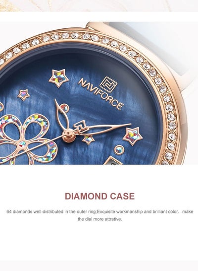 NAVIFORCE Luxury Women Watch Fashion Stainless Steel Waterproof Bracelet Wrist Watches with Date NF5016