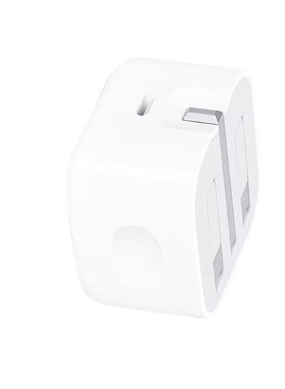 20W USB-C 3-Pin Power Adapter USB-C to Lighting Cable Adapter - White