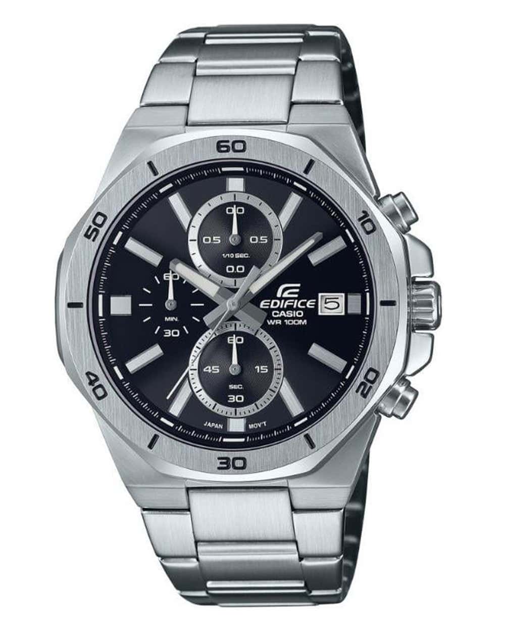 Casio Edifice Standard Analog-Chronograph Black Watch EFV-640D-1AV