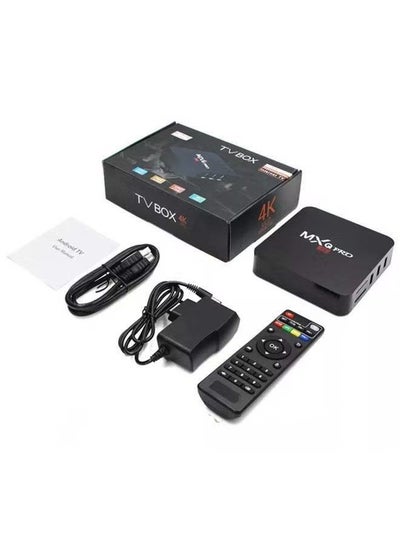 Android TV Box 11.1 (1GB+8GB) وحدة المعالجة المركزية 64 بت رباعية النواة (أسود)