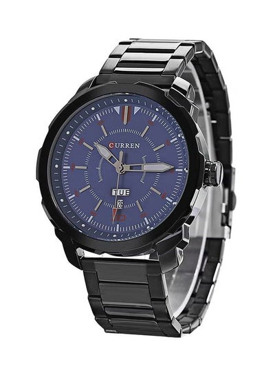 Men's 8266 Water Resistant Analog Watch - 45 - (Black/Blue/Red)