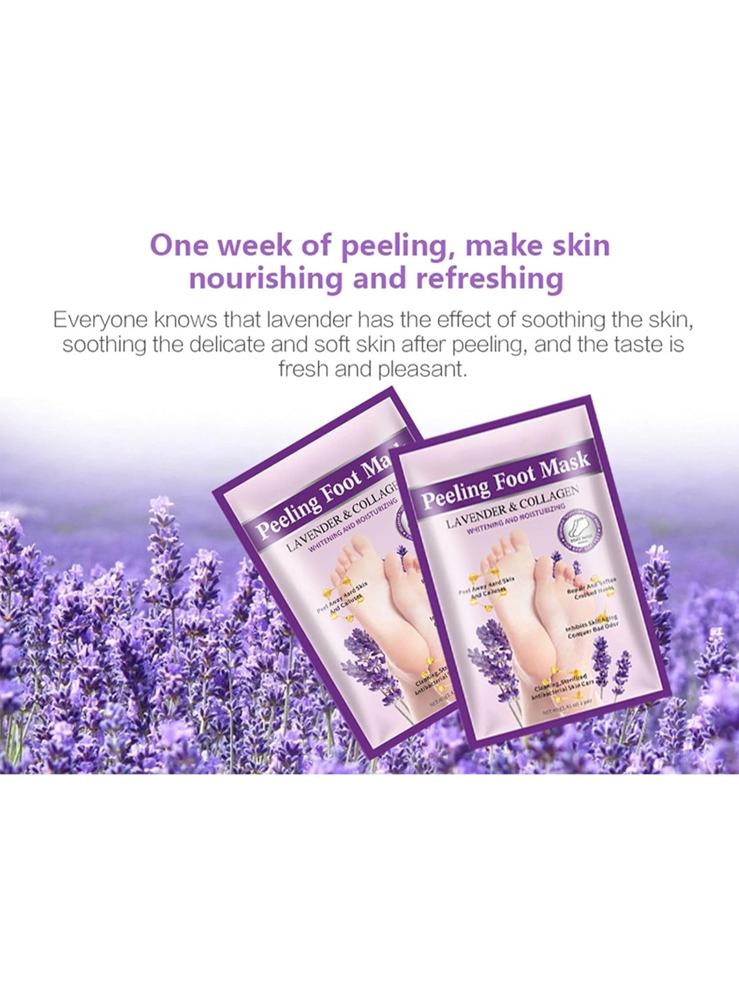 GUANJING Lavender Collagen Foot Peel Mask