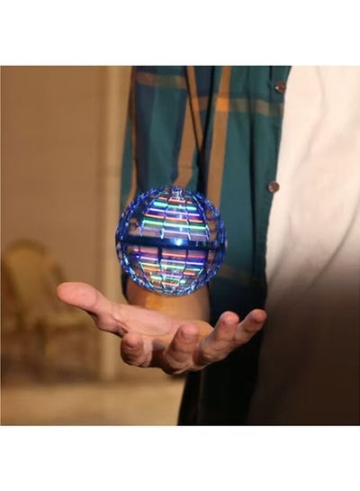 Flying Ball Toy Globe 360°Rotating Hand Controlled Flying Toy Ball Toys Magic Led Lights Controller Mini Drone Flying Toy Boomerang Fly Spinners for Kids Adults Indoor Outdoor