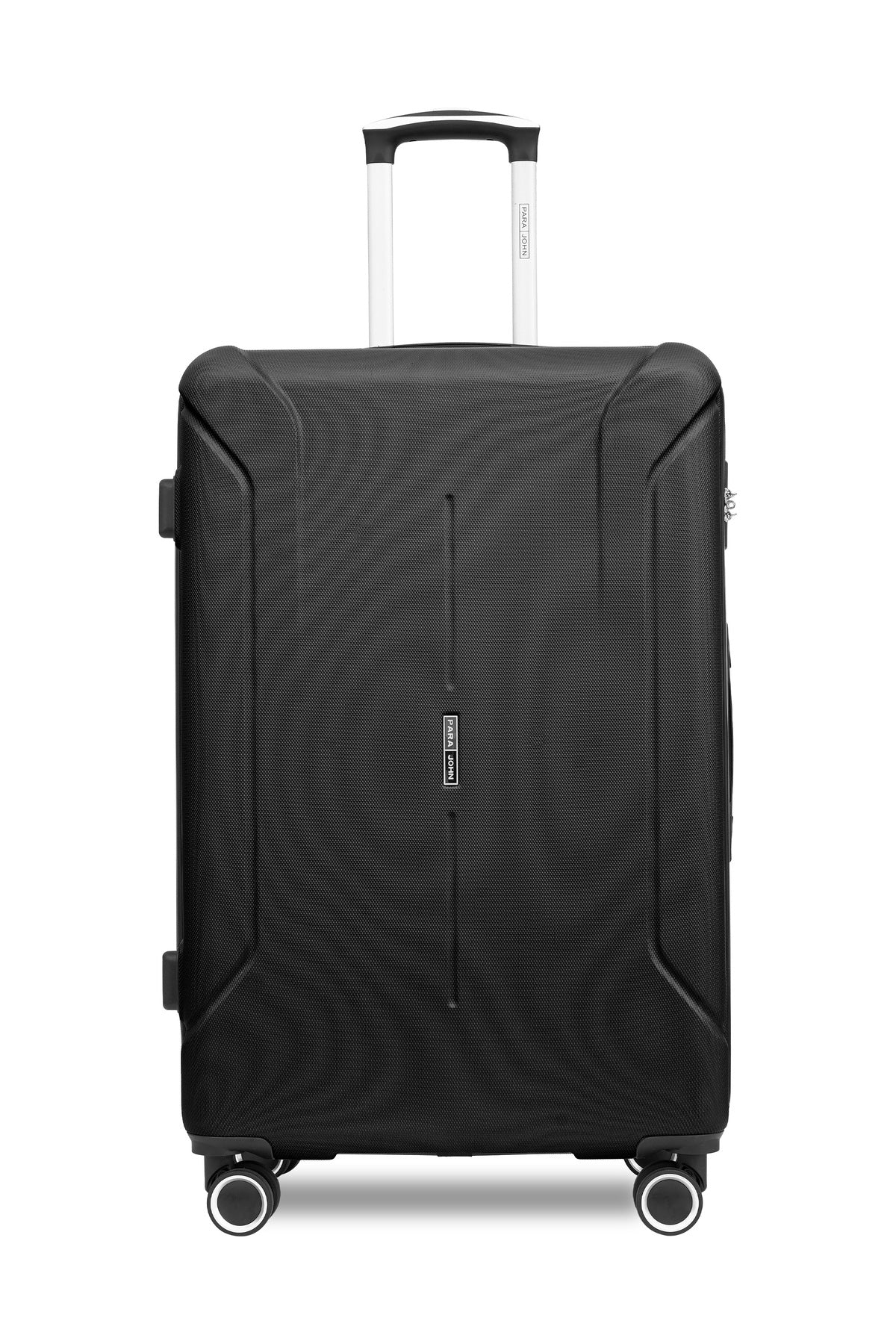 20-Inch Cabin Size ABS Hardside Spinner Luggage Trolley | 10KG Lightweight 4-Wheel Suitcase Black