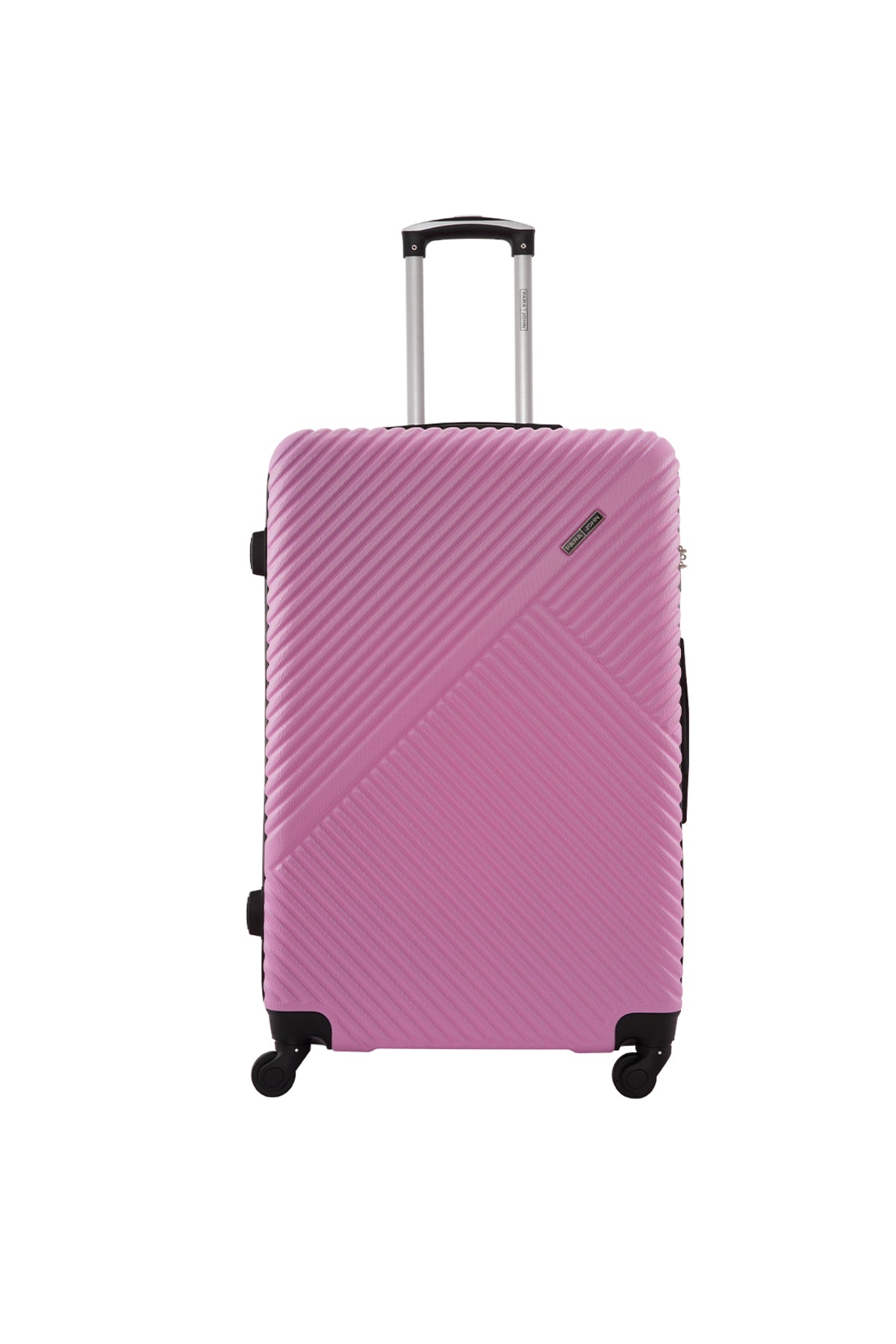 Aura Medium ABS Checked-In Hardside Luggage – Lightweight 20kg, 4-Wheel Spinner, 24 Inch, Pink