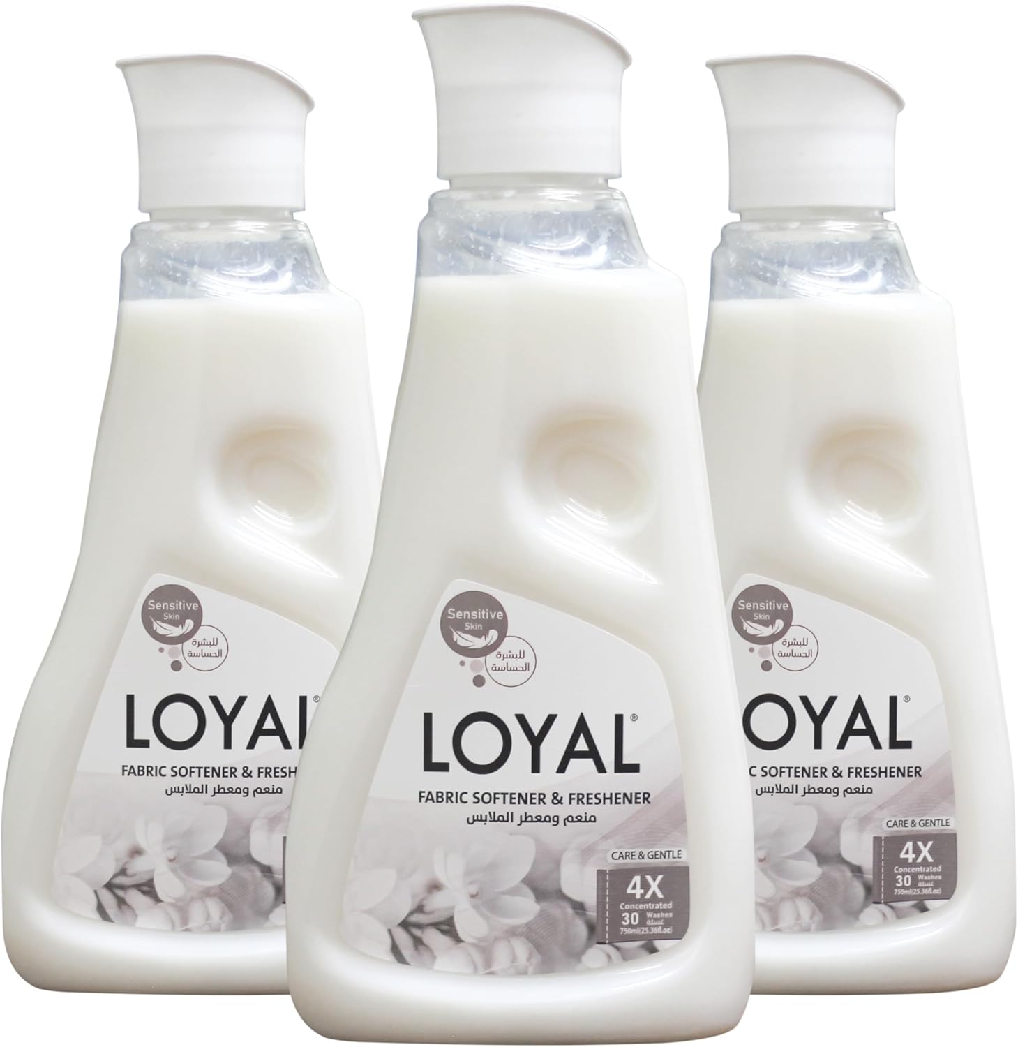 LOYAL Fabric Softener and freshner with Fragrance, 750ml x 3 - Gentle and Care Pack of 3 combo