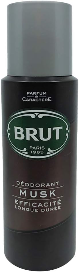 Brut MUSK Spray for Men Long Lasting Fresh Active Odour Protection Signature Scented Body Deodorant Spray for Men 200ml Men's Choice Best Gift for Men