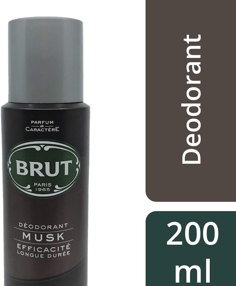 Brut MUSK Spray for Men Long Lasting Fresh Active Odour Protection Signature Scented Body Deodorant Spray for Men 200ml Men's Choice Best Gift for Men