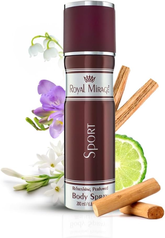 Royal Mirage Sport Body Spray For Unisex, Multi Smell, 200 Ml