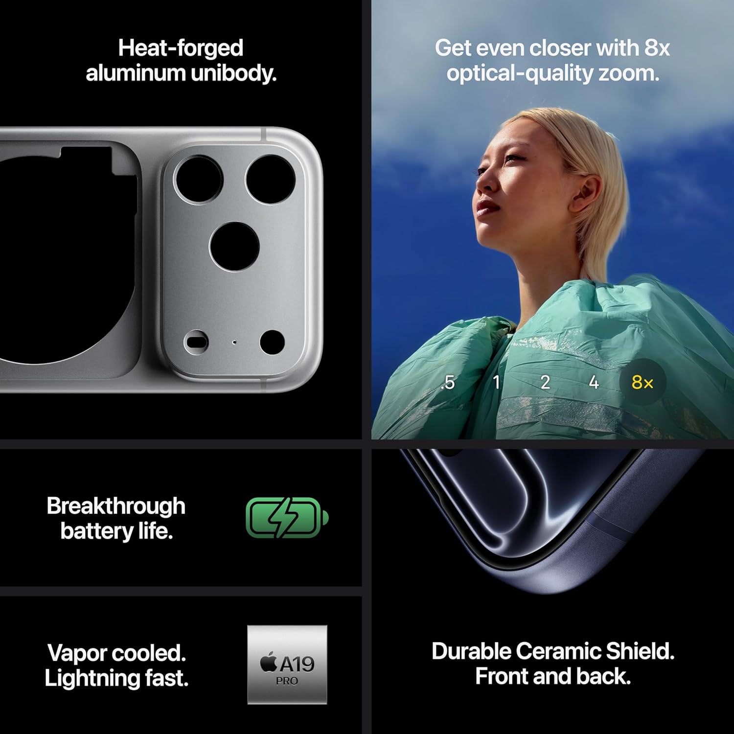 Apple iPhone 17 Pro 512 GB: 6.3-inch Display with ProMotion up to 120Hz, A19 Pro Chip, Breakthrough Battery Life, Pro Fusion Camera System with Center Stage Front Camera; Silver - International Version