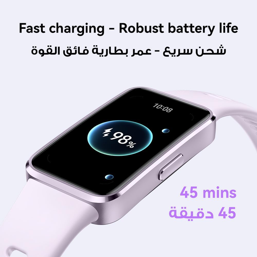 HUAWEI Band 10 Smart Watch, Metallic Design and Comfortable Wearing, Pro-level Sleep Analysis, Emotional Health Aid, 100 Workout Modes, Robust Battery Life, IOS and Android, Green