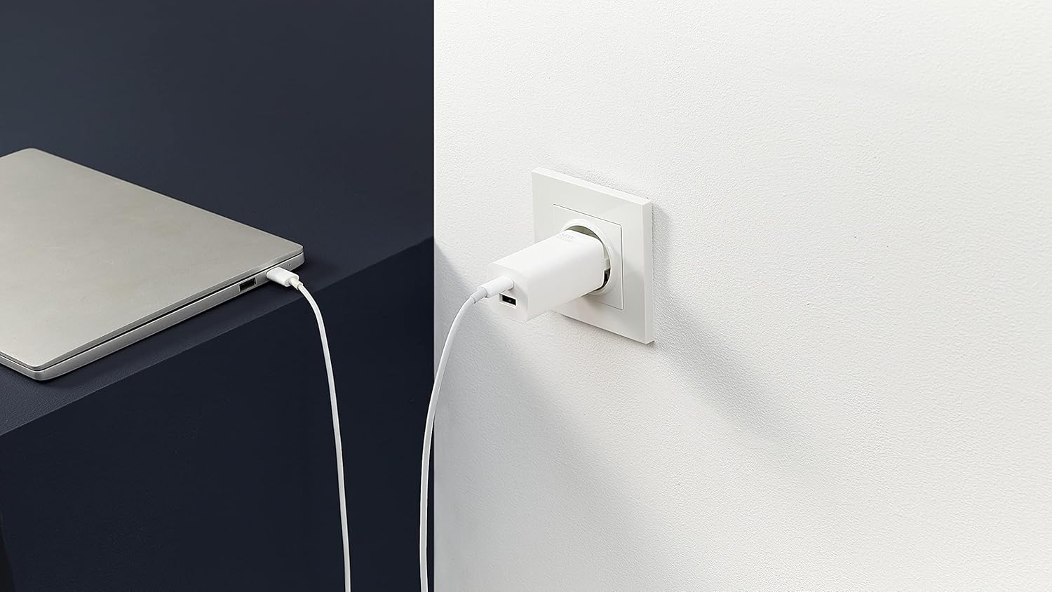XIAOMI MI 65W GAN CHARGER (TYPE A TYPE C) WHITE EU