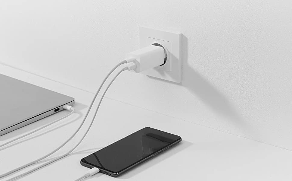 XIAOMI MI 65W GAN CHARGER (TYPE A TYPE C) WHITE EU